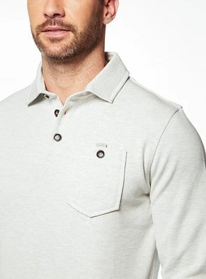 Textured Knit Polo