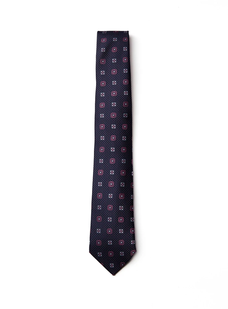 Pink Medallions Tie