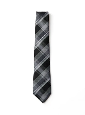 Black Plaid Tie