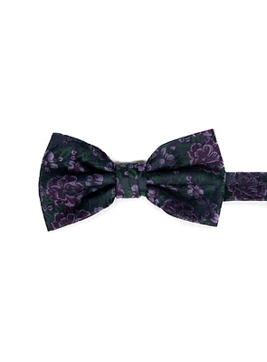 Purple and Green Bow Tie