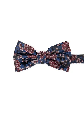 Flowers Pink Bow Tie