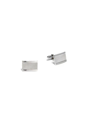 Textured Silver Cufflinks