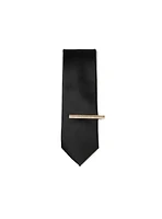 Gold Textured Tie Clip