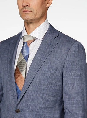 Blue Windowpane Suit