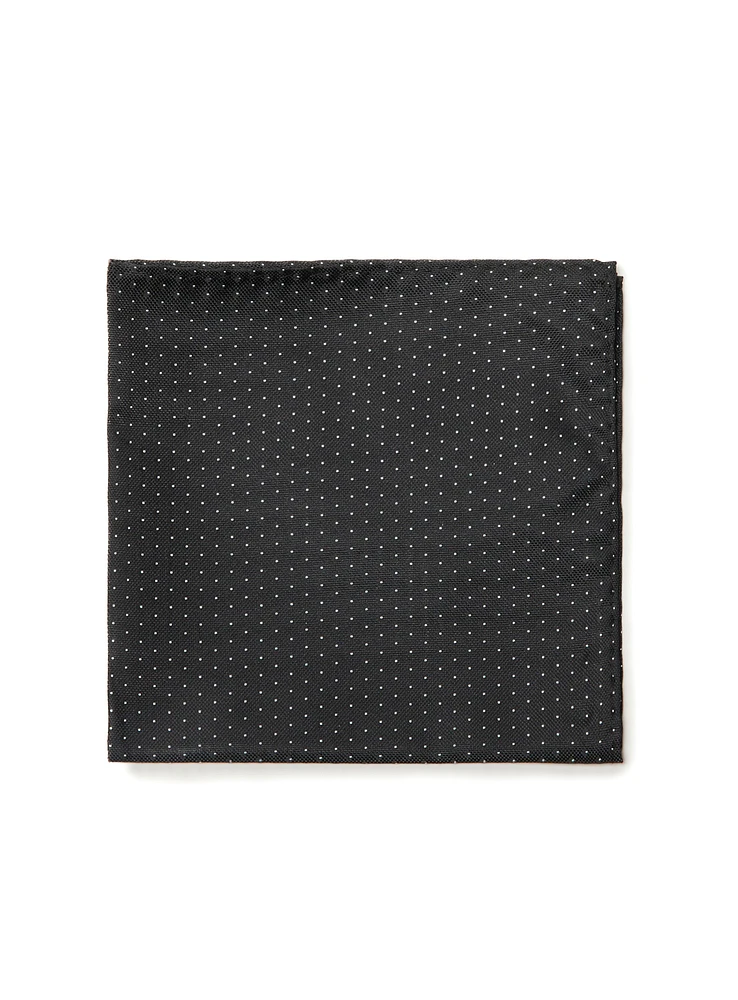 Black Dots Pocket Square