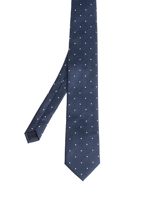 Navy Polka Dot Tie