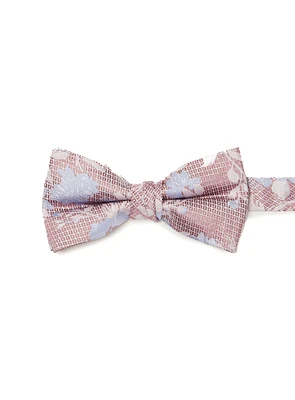 Pink Floral Bow Tie