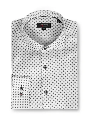 Clover Print Non-Iron Shirt