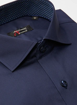 Easy-Care Solid Dress Shirt