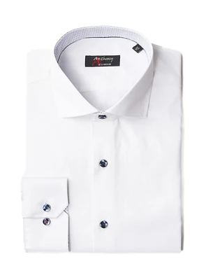 Easy-Care Solid Dress Shirt