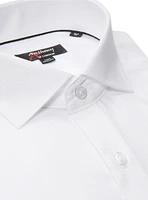 Solid Square Print Non-Iron Dress Shirt