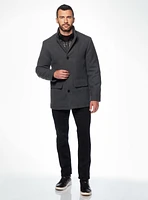 Manteau uni en laine