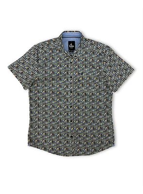Circles Print White Shirt