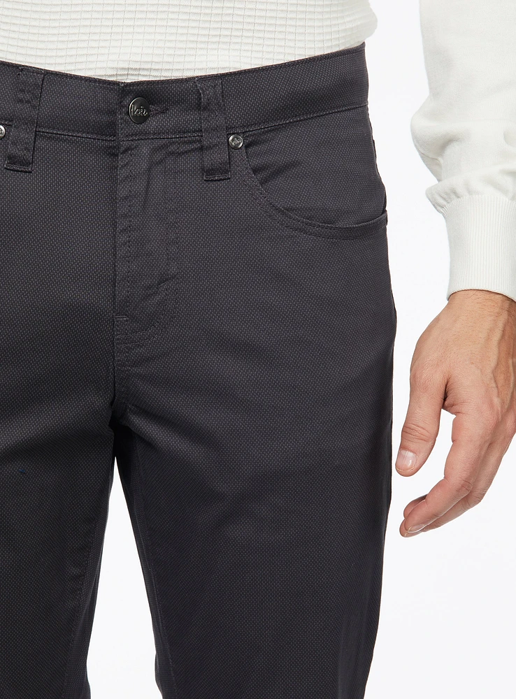 Chino 'Peter Slim' à micro texturé