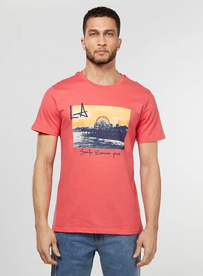 T-Shirt à imprimé d'îles