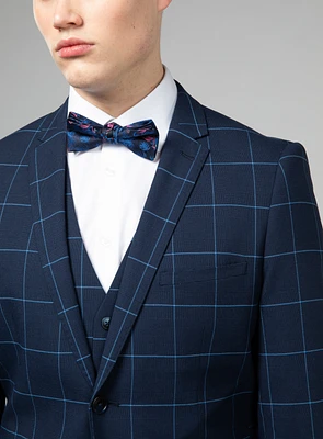 Navy Check Suit