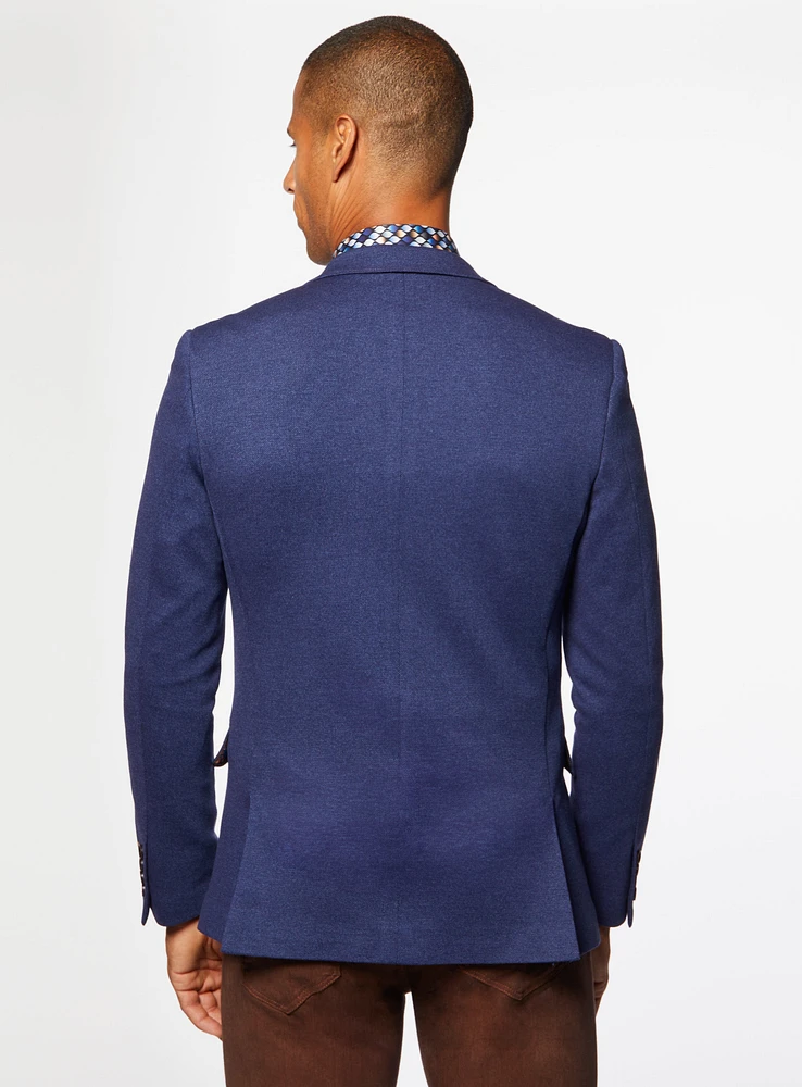 Royal Blue Knit Sport Jacket