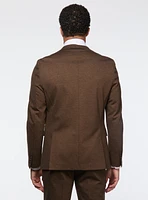 Cognac Stretch Knit Suit