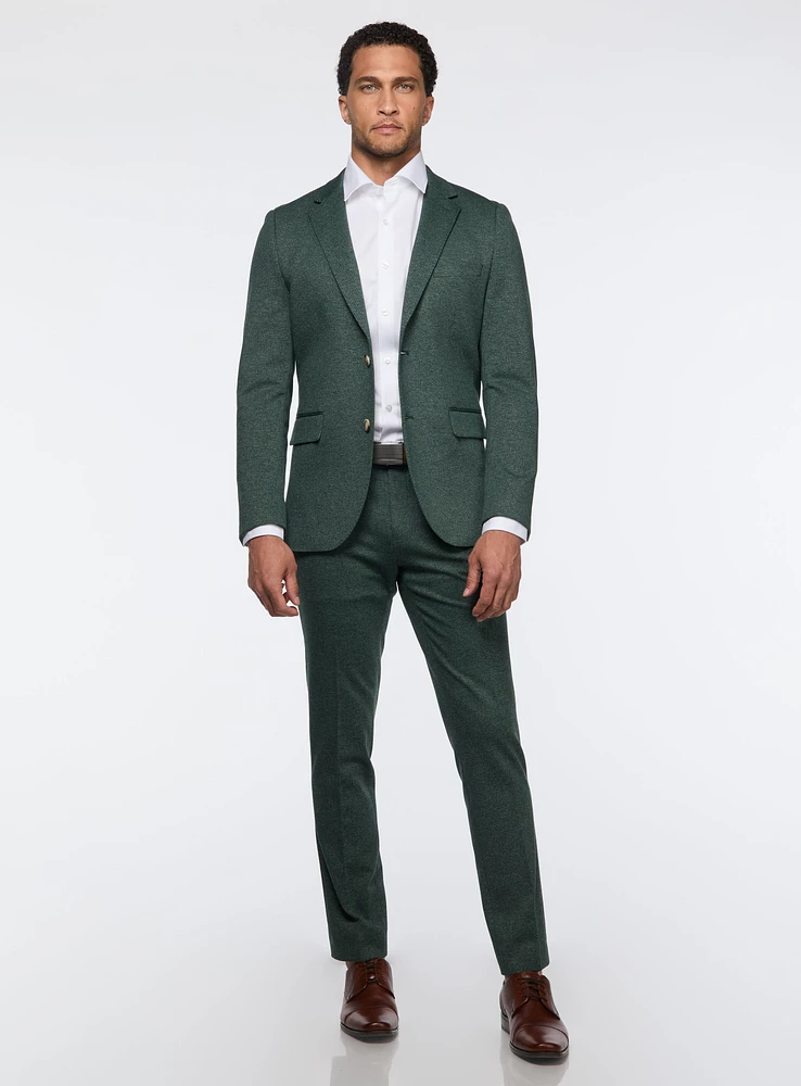 Complet vert en tricot extensible