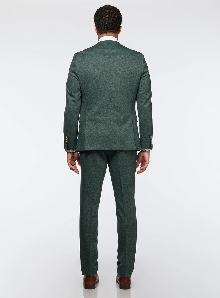 Complet vert en tricot extensible