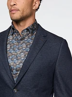 Veston marine à micro texturé