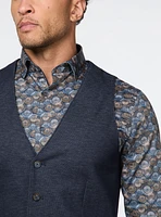 Veste marine à micro texturé