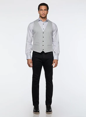 Grey Twill Vest