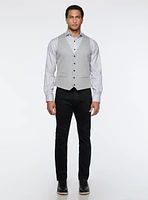 Grey Twill Vest