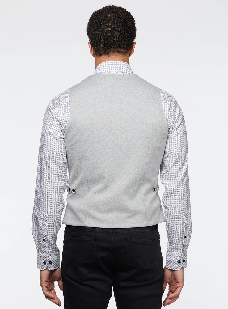 Veste en sergé gris