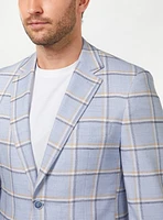 Checked Light Blue Sport Jacket