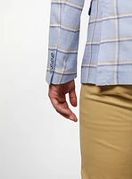 Checked Light Blue Sport Jacket