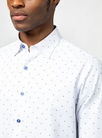 Micro Circle Print Dress Shirt