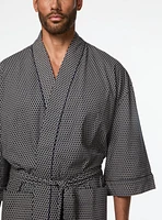 Robe de chambre à motif géométrique