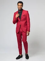 Red Pindot Suit