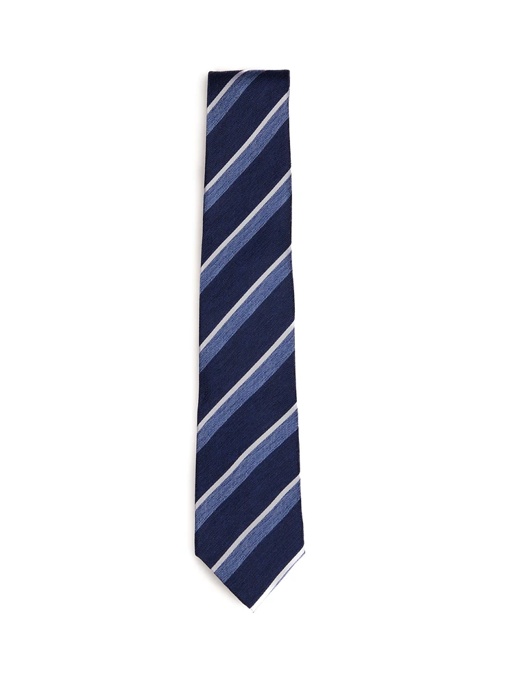 Blue Multi-Striped Tie