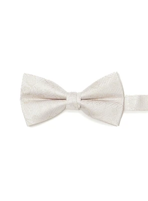 Tonal Flowers Beige Bow Tie