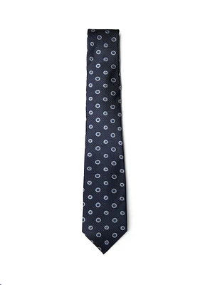 Two-Tone Navy Dot Tie