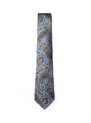 Light Blue Paisley Tie