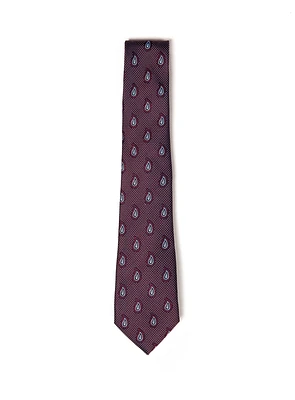 Paisley Raspberry Tie