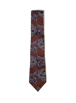 Cravate rouille paisley