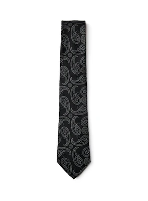 Black Paisley Tie