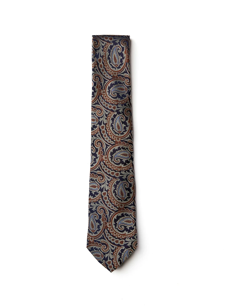 Cognac Paisley Tie