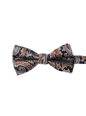 Cognac Paisley Bow Tie