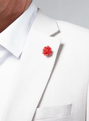 Red Flower Pin