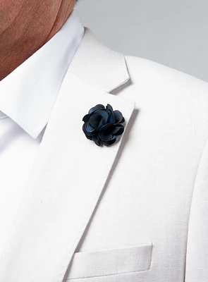 Navy Flower Pin