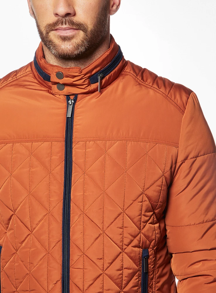 Water Resistant Quilted Coat