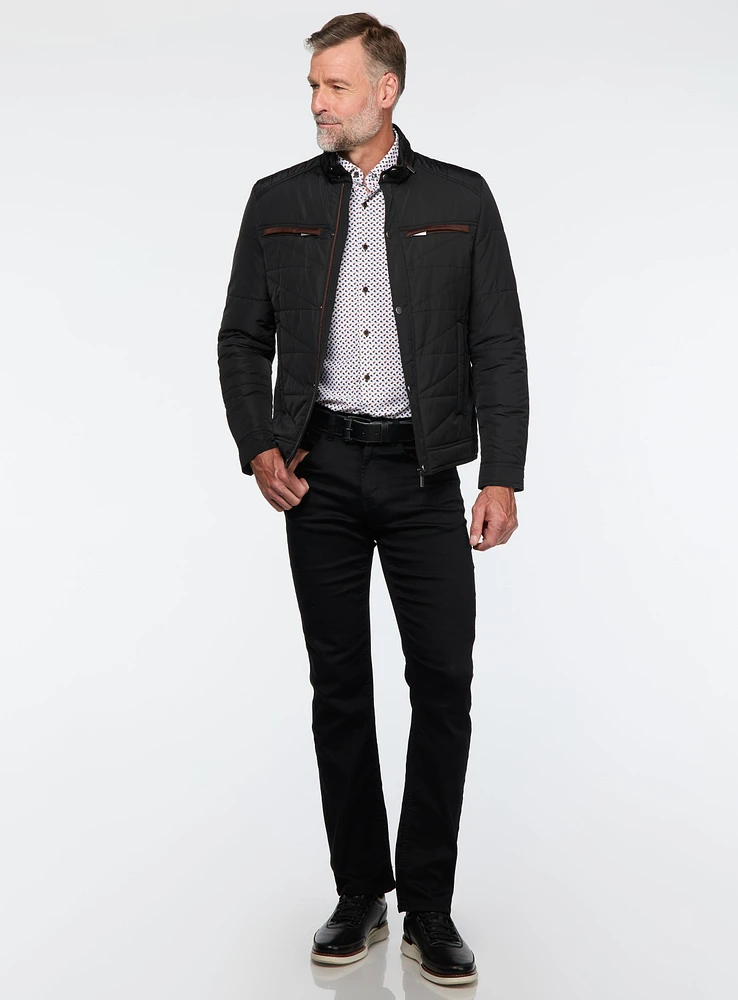 Water-Resistant Quilted Jacket