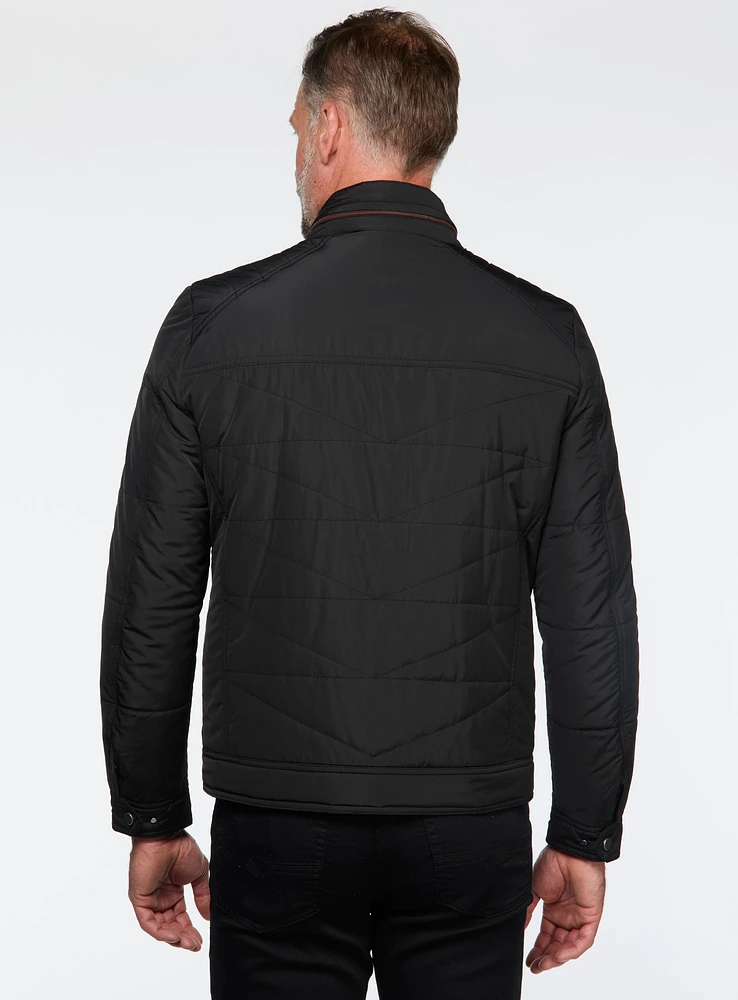 Water-Resistant Quilted Jacket