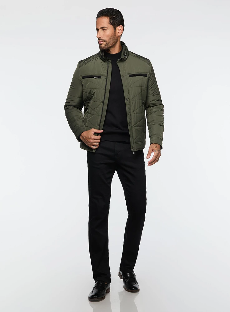 Water-Resistant Quilted Jacket