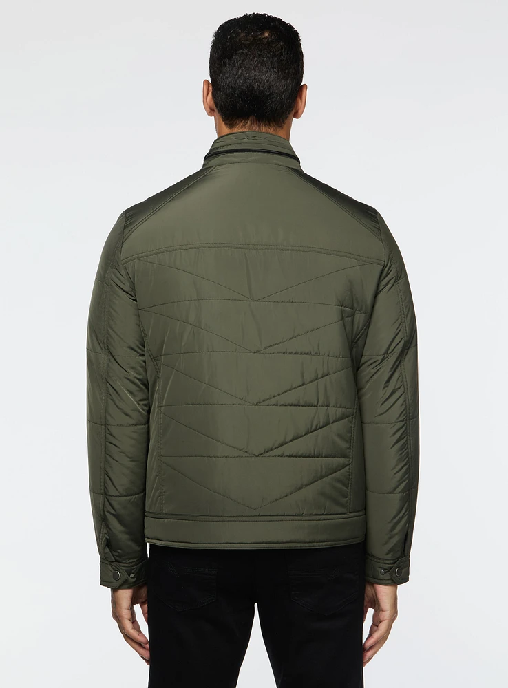 Water-Resistant Quilted Jacket